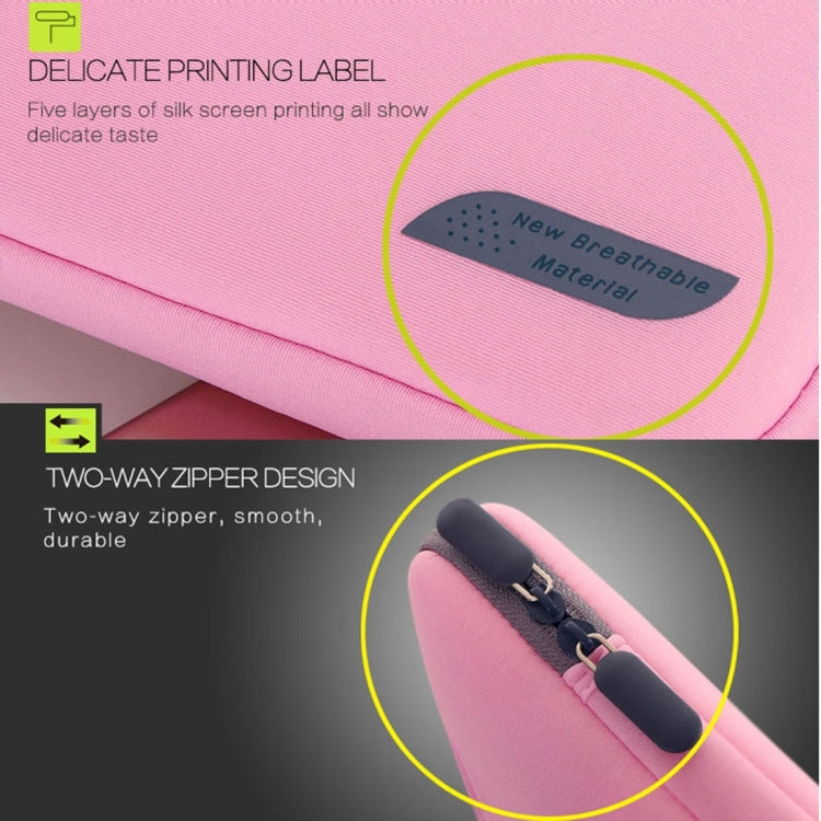 12 inch Portable Air Permeable Handheld Sleeve Bag for MacBook, Lenovo and other Laptops, Size:32x21x2cm, 12 inch Magenta, 12 inch Grey, 12 inch Green, 12 inch Pink, 12 inch Black