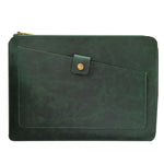 Universal Genuine Leather Business Zipper Laptop Tablet Bag For 12 inch and Below, 12 inch