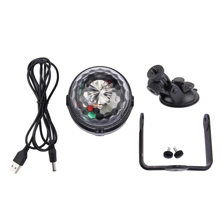USB Sound Control Rotating Disco DJ Light, DC 5V