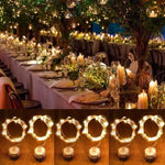 20 LEDs 2700-2900K Rope Fairy Light For Party / Holiday, Length: 2m, DC 6V, 6 PCS 2m