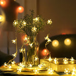 3m 20 LEDs Cherry Blossom  Holiday Decorative Light, Battery Powered , 3m Colorful Light, 3m Warm White Light