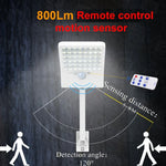6W 800LM 48 LEDs Solar Remote Control Flat Lamp with Bracket