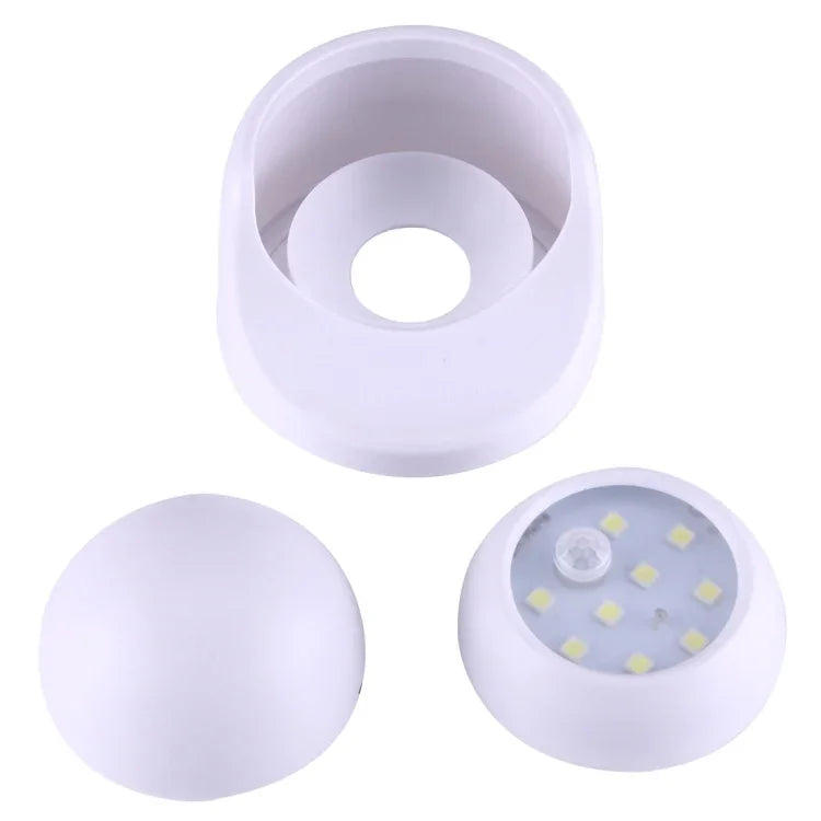 9 LEDs 240 LM 6000K 360 Degrees Rotation Wireless Motion Sensor Wardrobe Light / Night Light / Wall Lamp for bedroom, living room, bathroom, aisle
