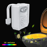 Home Toilet Bathroom Seat Night Light, DC 5V, PIR Motion UV Sterilization Light