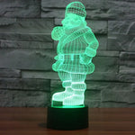 7 Color Discoloration Creative Visual Stereo Lamp Desk Lamp Night Light, Santa Claus Style