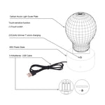 7 Color Discoloration Creative Visual Stereo Lamp Desk Lamp Night Light, Abstract Style Model 7