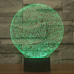 7 Color Discoloration Creative Visual Stereo Lamp Desk Lamp Night Light, Numbers Style