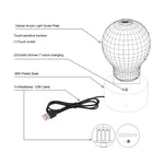 7 Colour Discoloration Creative Visual Stereo Lamp Desk Lamp Night Light, Donkey Shape