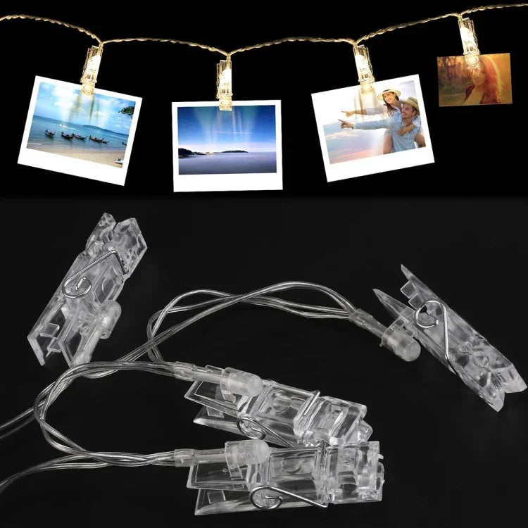 50 LEDs 3 x AA Batteries Box Chains Lamp Decorative Light for Home Hanging Pictures, DIY Party, Wedding, Christmas Decoration, 5m