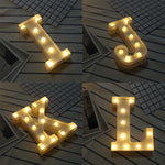 Dry Battery Powered Warm White Standing Hanging LED Holiday Light, N, A, O, B, C, P, D, Q, E, R, F, G, T, U, I, V, J, W, X, K, L, M, Z