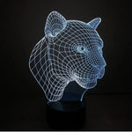 7 Color Discoloration Creative Visual Stereo Lamp Desk Lamp Night Light, Leopard Style