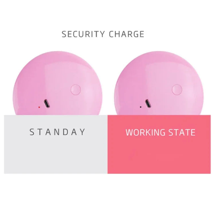 OneFire 1W 10 LEDs Multi-function Rechargeable Donut Shaped Makeup Mirror LED Desk Lamp Night Light, DC 5V, 1W Pink