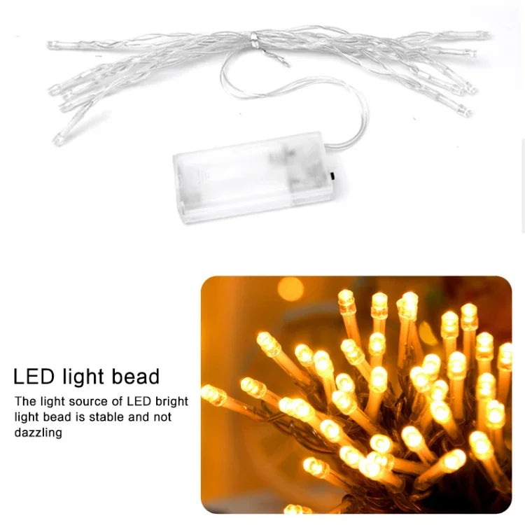 1.5m 10 Lights Christmas Snowman LED Decorative Light String, Christmas Snowman