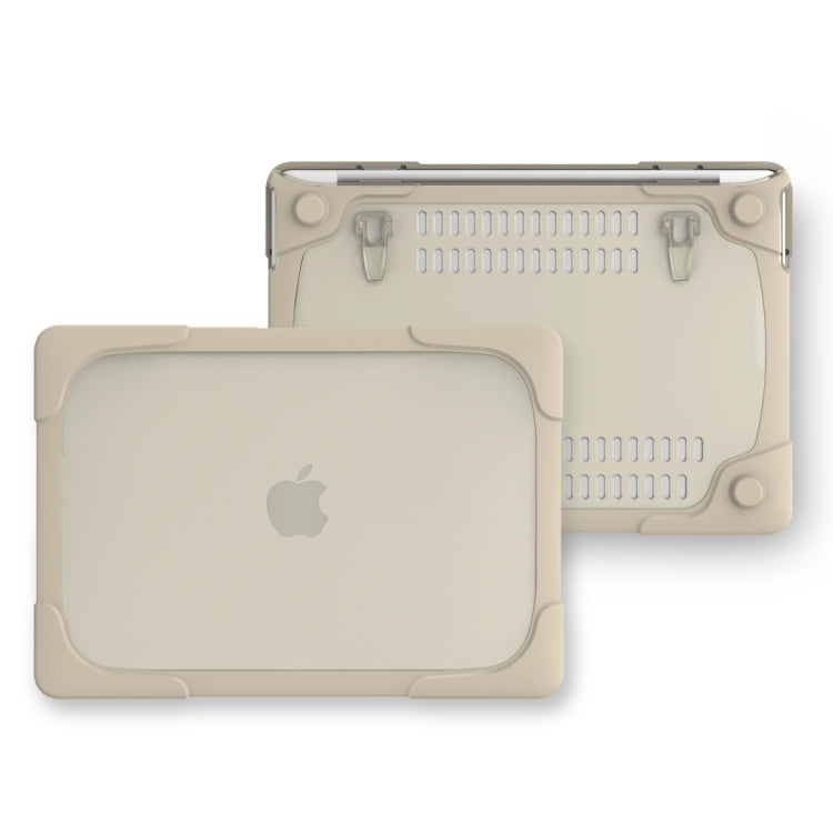 For Macbook Pro 13.3 inch (A1708) & with Touchbar (A1706) Laptop TPU + PC Folding Shockproof Protective Case with Holder, For Macbook Pro 13.3 inch with Touch Bar