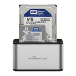 Blueendless 2.5 / 3.5 inch SATA USB 3.0 2 Bay Offline Copy Hard Drive Dock