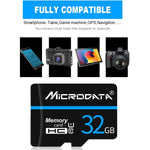 MICRODATA 16GB U1 Blue Line and Black TF(Micro SD) Memory Card, 16GB