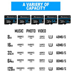 MICRODATA 16GB U1 Blue Line and Black TF(Micro SD) Memory Card, 16GB