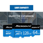 MICRODATA 16GB U1 Blue and Black TF(Micro SD) Memory Card, 16GB