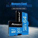 MICRODATA 64GB U3 Blue and Black TF(Micro SD) Memory Card, 64GB