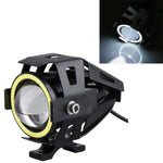 U7 10W 1000LM CREE LED Waterproof IP67 Headlamp Light with Angel Eyes Light for Motorcycle / SUV, DC 12V, U7 10W 1000LM White Light