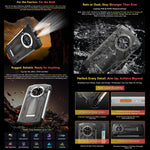 Blackview BV8200 Rugged Phone, 12GB+256GB, 6.5 inch + 1.3 inch Android 14 MediaTekHelio G100 MT8781, Network: 4G, NFC