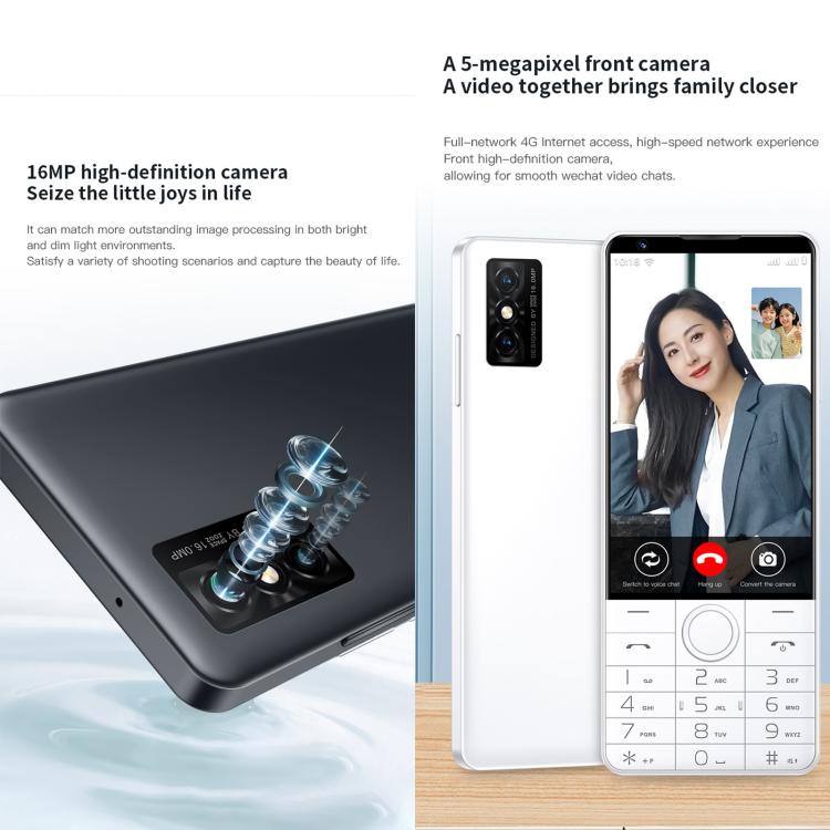 DOOV R70 Keypad Phone, 6GB+128GB, 4 inch Android 13 Mediatek MT6762 Octa Core, Network: 4G, Support Google Store, with Camera, With Camera