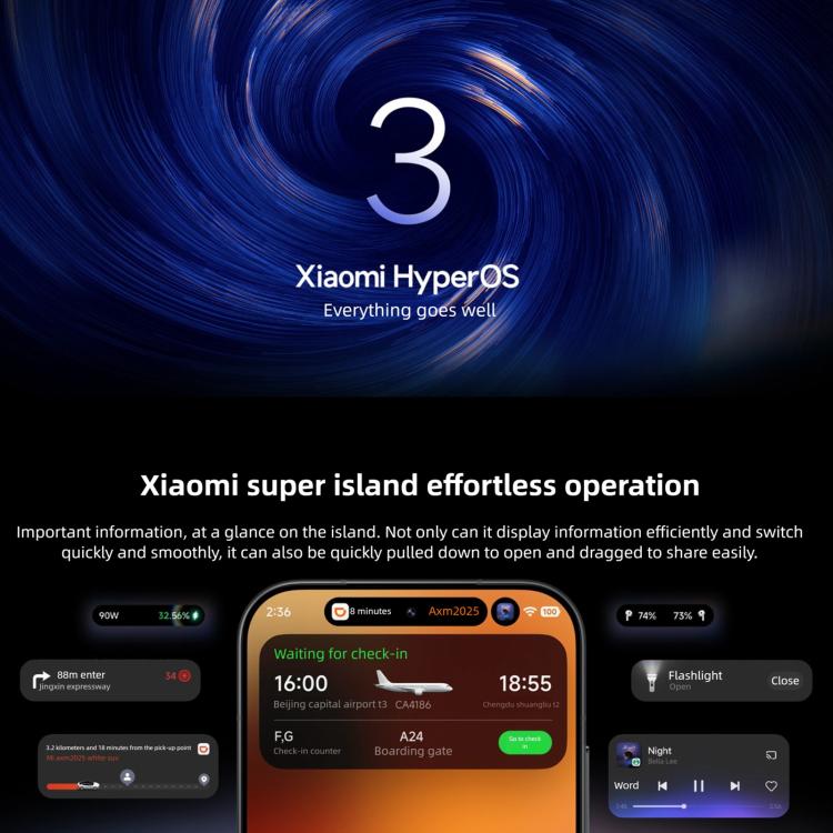 Xiaomi 17, 12GB+256GB, 3D Ultrasonic Fingerprint, 6.3 inch Xiaomi HyperOS 3 Snapdragon 8 Elite Gen 5 Octa Core, NFC, Network: 5G, 12GB+256GB
