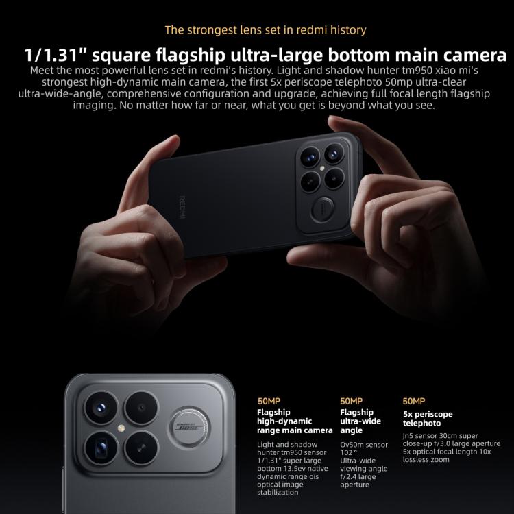 Xiaomi Redmi K90 Pro Max, 12GB+256GB, 6.9 inch Xiaomi HyperOS 3 Snapdragon 8 Elite Gen 5 Octa Core, NFC, Network: 5G, 12GB+256GB