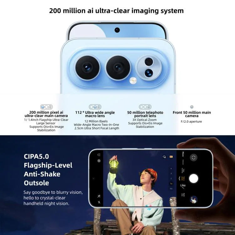 Honor 500 Pro, 16GB+512GB, Screen Fingerprint, 6.55 inch MagicOS 10.0 / Android 16 Snapdragon 8 Elite Gen 4 Octa Core, Network: 5G, NFC, OTG, Honor 500 Pro, 16GB+512GB