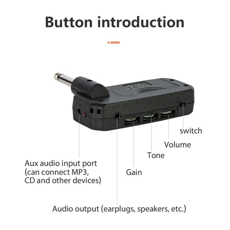JOYO JA-03 Lead Distortion Mini Portable Electric Guitar Effector, Lead Distortion