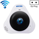 ESCAM Q8 960P 360 Degrees Fisheye Lens 1.3MP WiFi IP Camera, Support Motion Detection / Night Vision, IR Distance: 5-10m, AU Plug, Q8 UK Plug, Q8 US Plug, Q8  AU Plug, Q8 EU Plug