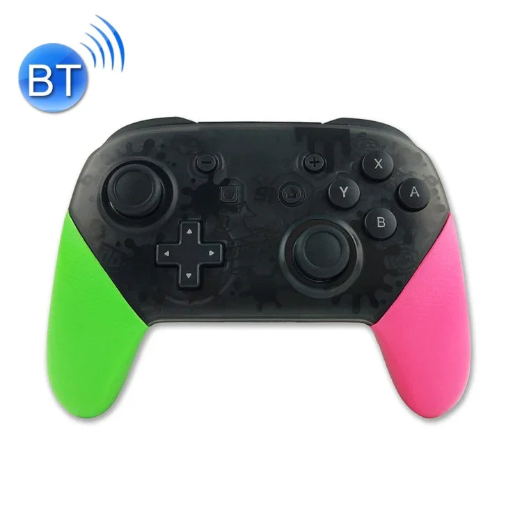 ワイヤレスゲームプロコントローラー スクリーンショット振動機能付き Nintendo Switch用（グリーンピンク）, Nintendo-Switch用（グリーンピンク）