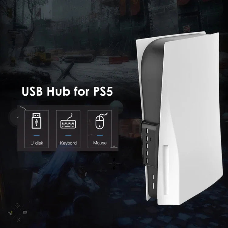 KJH P5-008 6 in 1 USB Splitter Expander Hub Adapter For PS5, KJH P5-008
