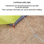 20m 9-Core Nylon+Polyester Full-light Outdoor Camping Tent Rescue Bundled Fluorescent Climbing Rope, 20m Pink, 20m Green, 20m White, 20m Yellow