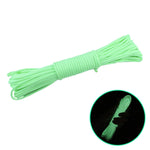20m 9-Core Nylon+Polyester Full-light Outdoor Camping Tent Rescue Bundled Fluorescent Climbing Rope, 20m Pink, 20m Green, 20m White, 20m Yellow