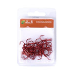 HENGJIA 20 PCS Classic Red High Carbon Steel Fishing Three-jaw Treble Hooks, 6# FH023
