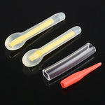 10 Packs OCEAN SUN Bulb Shape Luminous Float Night Fishing Light Stick, Visibility: 25m, Size: 3.0 x 25mm, Bulb Shape, Visibility: 25m