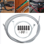 Universal Bicycle Brake Cable Tube Set, Orange, Green, Grey, Blue, Red, White, Yellow, Black