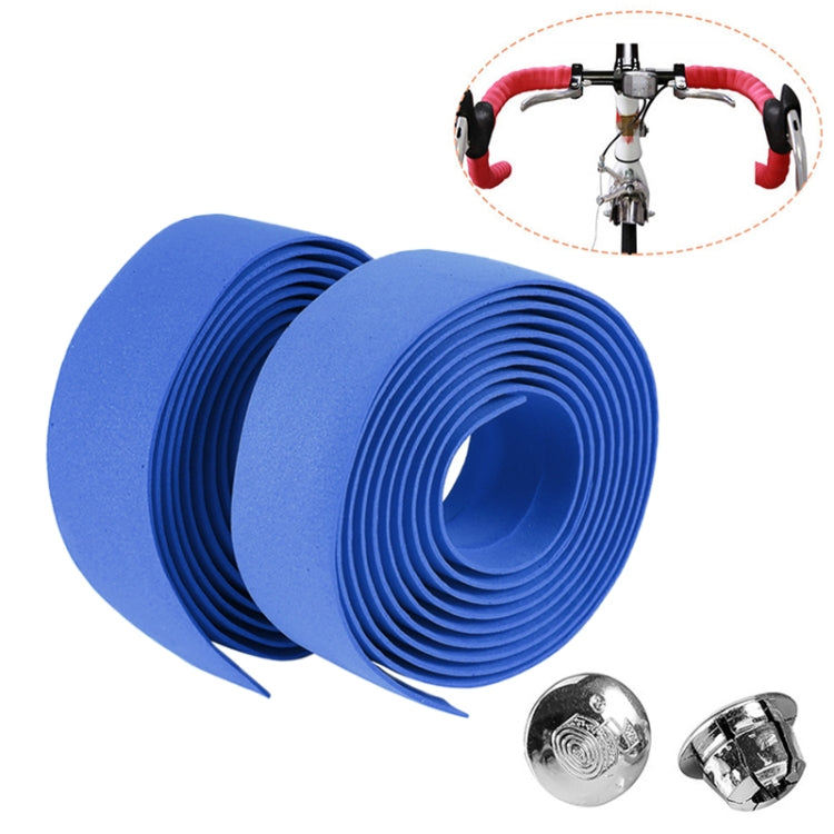 1 Pair Cycling Road Bike Sports Bicycle Cork Handlebar Tape Wrap + 2 Bar Plug, 2m Green, 2m Blue, 2m Red, 2m White, 2m Yellow, 2m Black, 2m Pink