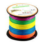 HENGJIA Colorful 3.0# 0.28mm 38LB 15.8kg Tension 300m Extra Strong 4 Shares Braid PE Fishing Line Kite Line, 3.0# 0.28mm 38LB