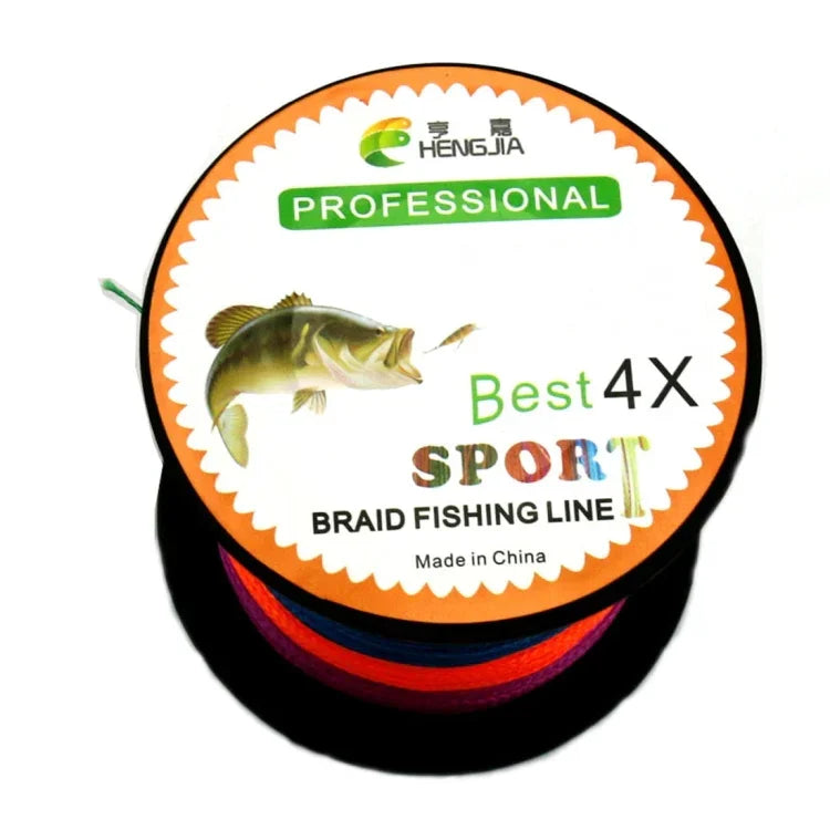 HENGJIA Colorful 2.0# 0.24mm 28LB 11.3kg Tension 300m Extra Strong 4 Shares Braid PE Fishing Line Kite Line, 2.0# 0.24mm 28LB