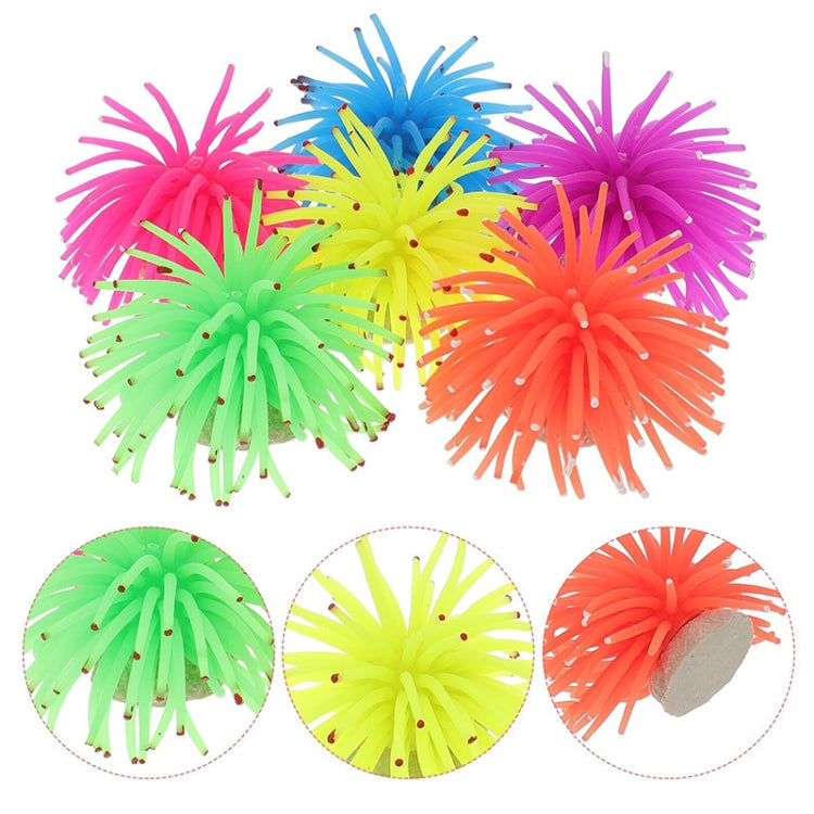 Aquarium Articles Decoration TPR Simulation Sea Urchin Ball Coral with Point, Size: L, Diameter: 13cm, 13cm