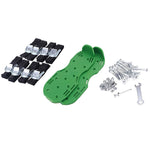 Garden Lawn Garden Tools Grass Ripper Spiked Shoes with 8 Metal Buckles, With 8 Metal Buckles (Green), With 8 Metal Buckles (Black)