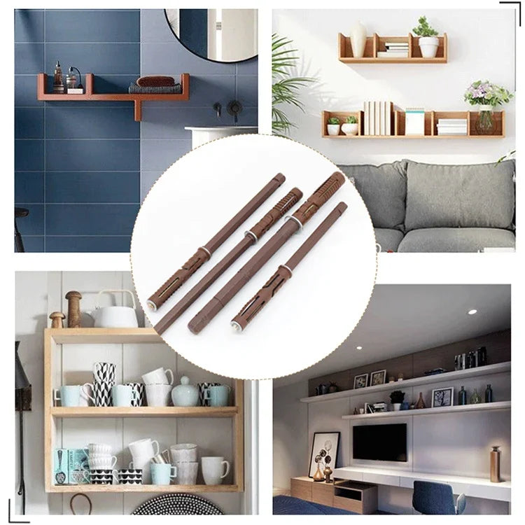 10 PCS Concealed Layer Board Pin Wall Bookshelf Invisible Bulkhead Nail, 12x120mm, 12x120mm