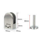 201 Stainless Steel Glass Fish Mouth Support Rod Fixing Clip with 14x80mm Rod, Specification: XL, XL, with 14x80mm Rod