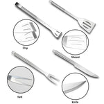 20 in 1 Outdoor Tableware Set Camping Barbecue Tableware Picnic Tool Set, 20 in 1