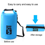 Outdoor Waterproof Bag Dry Sack PVC Barrel Bag, Capacity: 2L, Capacity: 2L (Yellow), Capacity: 2L (Dark Blue), Capacity: 2L (Orange), Capacity: 2L (Green)