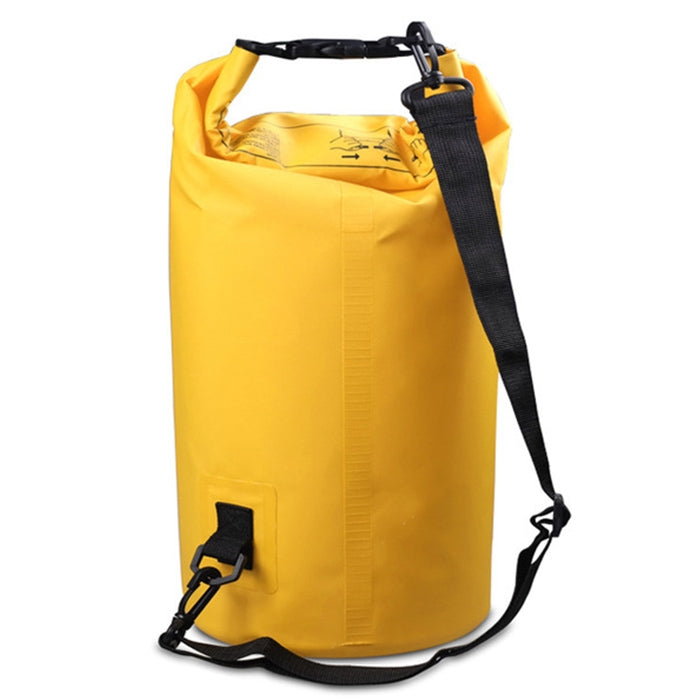 Outdoor Waterproof Single Shoulder Bag Dry Sack PVC Barrel Bag, Capacity: 5L, Capacity: 5L (Dark Blue), Capacity: 5L (Orange), Capacity: 5L (Pink), Capacity: 5L (Green), Capacity: 5L (Sky Blue), Capacity: 5L (Yellow), Capacity: 5L (Black)
