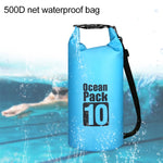 Outdoor Waterproof Single Shoulder Bag Dry Sack PVC Barrel Bag, Capacity: 15L, Capacity: 15L (Orange), Capacity: 15L (Pink), Capacity: 15L (Green), Capacity: 15L (Sky Blue), Capacity: 15L (Yellow), Capacity: 15L (Black), Capacity: 15L (Dark Blue)