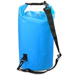 Outdoor Waterproof Double Shoulder Bag Dry Sack PVC Barrel Bag, Capacity: 20L, Capacity: 20L (Sky Blue), Capacity: 20L (Yellow), Capacity: 20L (Black), Capacity: 20L (Dark Blue), Capacity: 20L (Orange), Capacity: 20L (Pink), Capacity: 20L (Green)